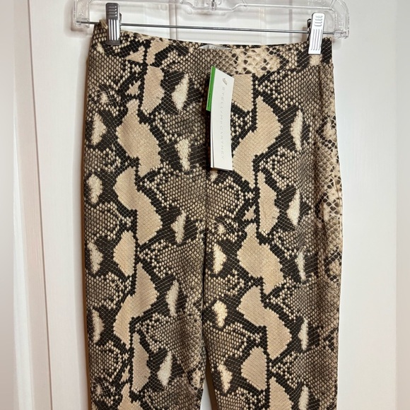 NWT Stella McCartney Python Print Trousers in Brown and Cream multi sz S - Picture 2 of 10